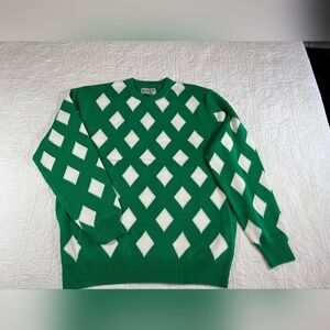 Bogey Boys Green Rombus Sweater- XL